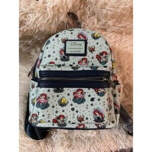 NWT Loungefly Exclusive Little Mermaid Tattoo Mini Backpack